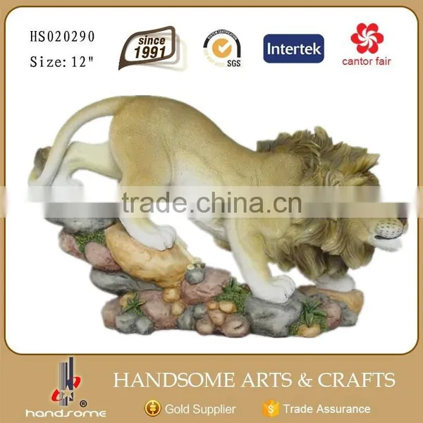 26.5 Inch Resin Home Decoration Holiday Gift Lion Animal Statues photo-2