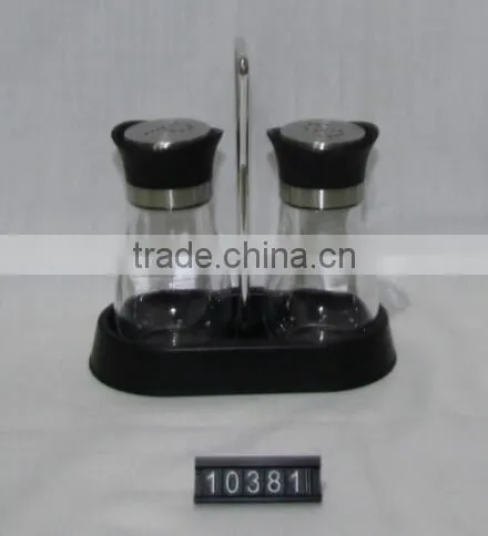 Clear Salt and Pepper Shakers Sets With Stand photo-2