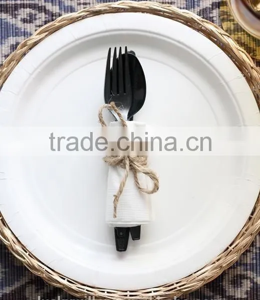 Vintage Wicker Paper Plate Holder photo-5