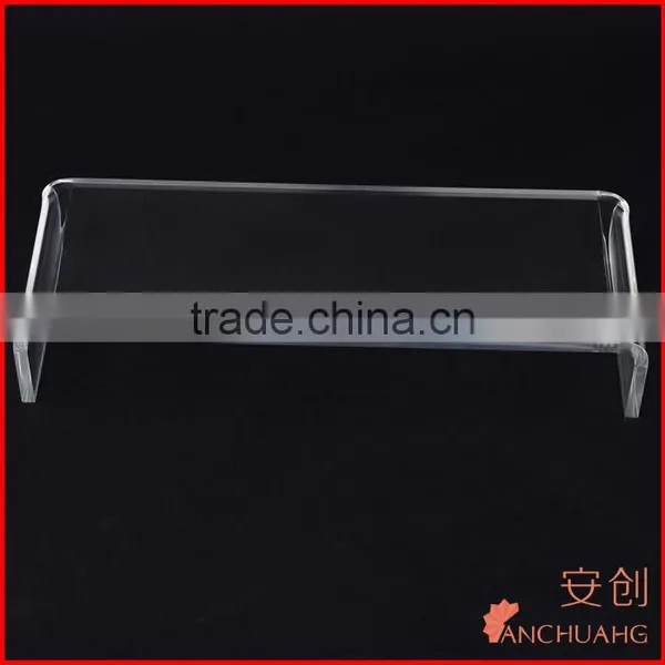 Large Clear Acrylic Monitor PC TV Display Stand Riser Shelf 12mm Thick photo-4