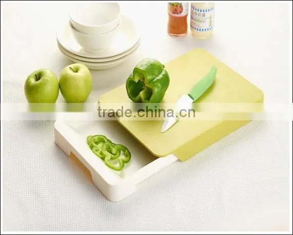 Multi-function Chopping Board With Tray /Plastic Drawer Cutting Board