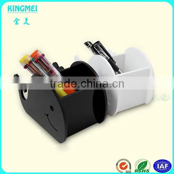 Funny Design Basketball Hoop Round Tube Acrylic Pen Holder Box photo-6