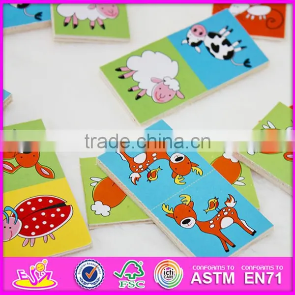2016 New and Popular Children Wooden Domino Gift W15A062 photo-6