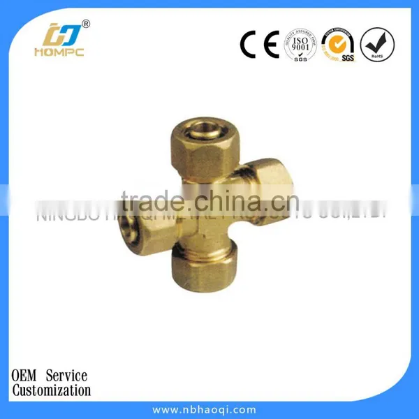 Brass Cross 4-way Pipe Fitting,sanitary Pex Fitting photo-2