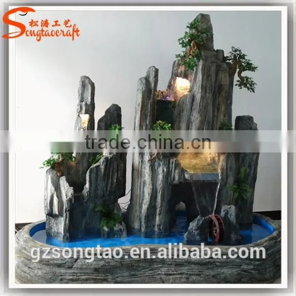 Hot Sale Artificial Fountain Indoor Decoration Customized Fiberglass Artificial Water Fountain photo-5