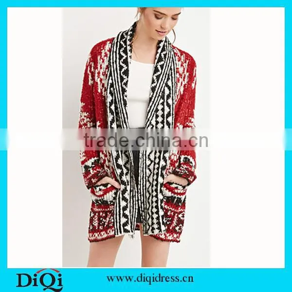 Women Autumn Ladies Knitted Cardigan Casual Outwear Sweater Jacket Coat