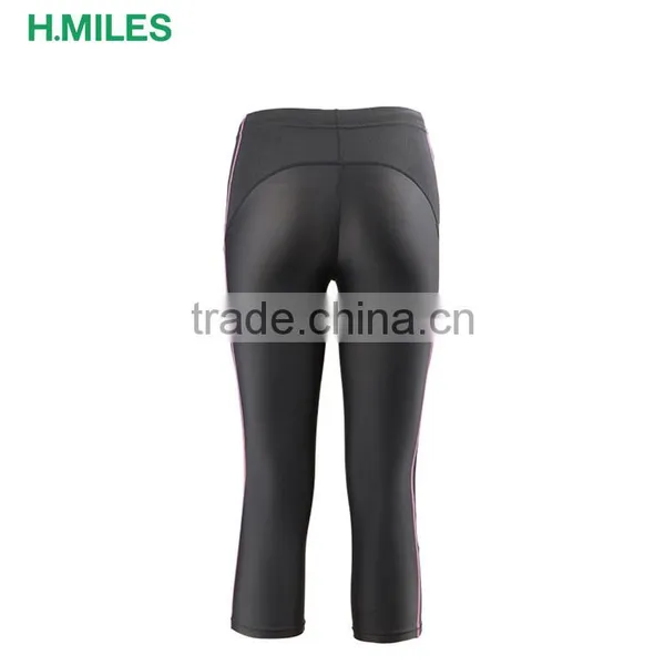 2017 Spandex/polyester Slim Fit Fitness Capri Running Legging Sports Wear photo-2