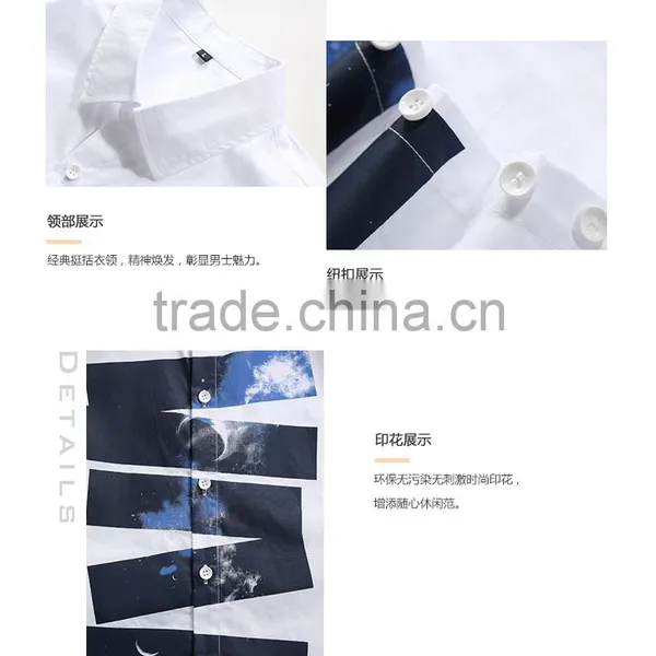 New Design High Quality 100% Cotton Men Casual Slim Fit Shirts Long Sleeve Custom Printing OEM Wholesale photo-4