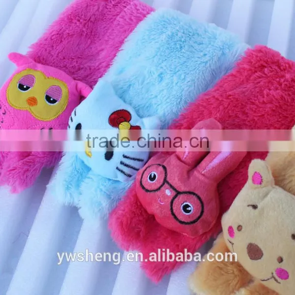 Coral Cashmere Scarves Cartoon Animal Head Baby Infant Children's Winter Scarves Wholesale Fashionable Scarf photo-3