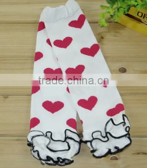 Wholesale Baby Ruffle Heart Pattern Kids Lovely Leg Warmers photo-3