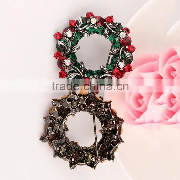 Zm53218a Latest New Brooch Design Flower Christmas Garland Brooches photo-3