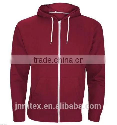 Mens Boys Plain American Fleece Zip Up Hoodie Sweatshirt photo-4