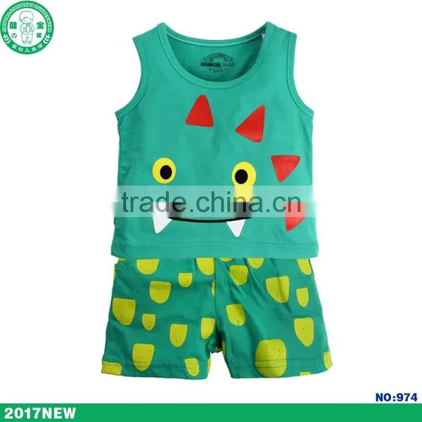 Sleeveless Design Soft Cotton Kids Clothing Newborn Baby Clothes photo-2
