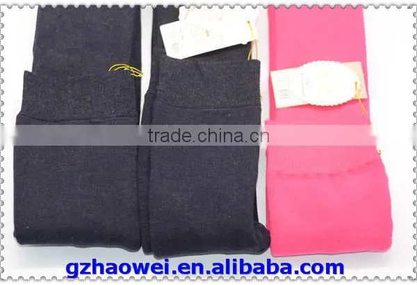 Plain Dyed Soft Fleece Inside Embroidered Kids Pantyhose photo-5