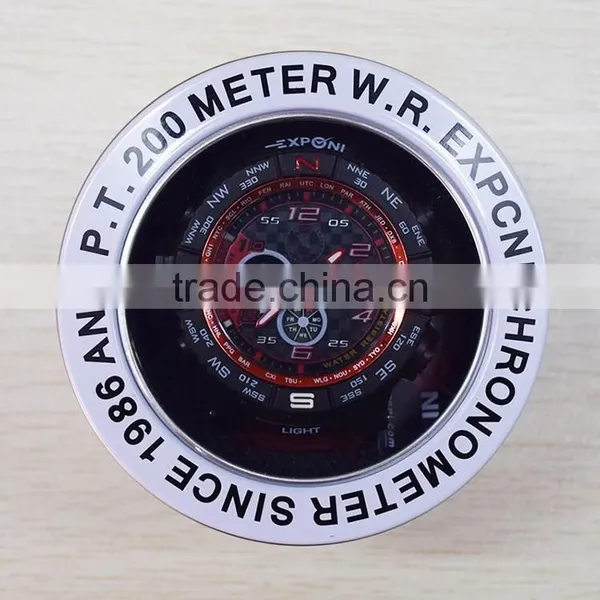 Factory Produce High Quality Custom Electronic Watch Window Watch Tin Box Tin Box Industry General Round Metal Box of Wholesale photo-2