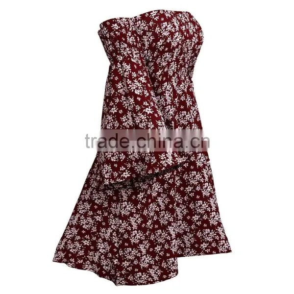 High Quality Styles Floral Off-Shoulder Dress Latest Dress Patterns Ladies for Wholesale photo-5