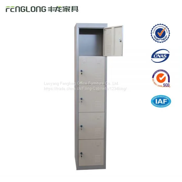 5 Doors KD Construction Gym Steel Locker Metal Storage Cabinet photo-2