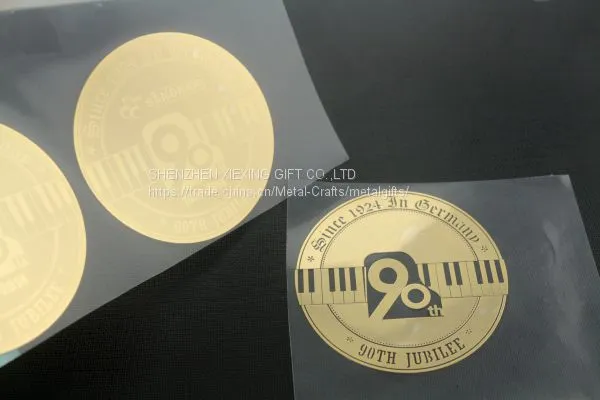 3M Glue Waterproof Glossy Metal Nickel Sticker photo-2