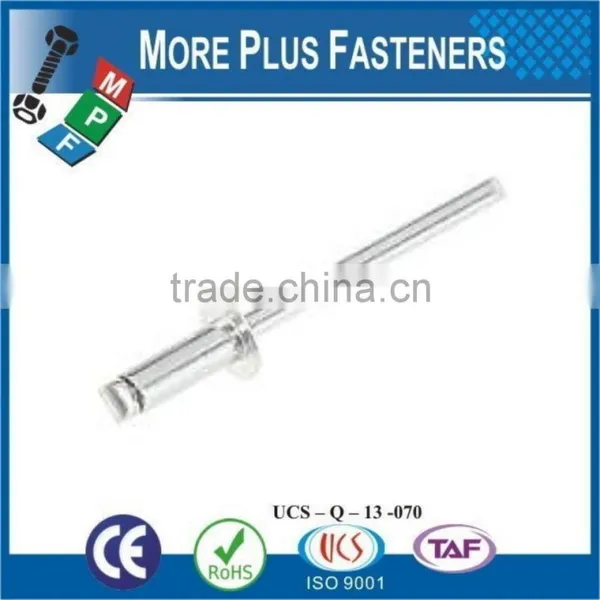 Made In Taiwan Aluminum Large Flange Stainless Steel Pop Rivets Domed Open Head Countersunk Aluminum Pop Rivets photo-6