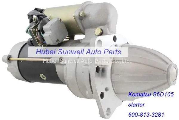 Komatsu S6D105 Engine Starter 600-813-3281 Komatsu Starter 24V / 13T photo-2