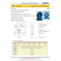 HST21 15V Voltage Supply 50A:4V Split Core Open Loop Current Transducer Hall Effect photo-2