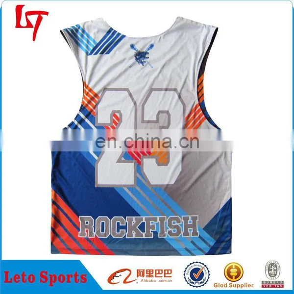 Athletic Kinetic Design Sublimation Custom Reversible Lacrosse/ Custom Senior Lacrosse Pinny photo-5