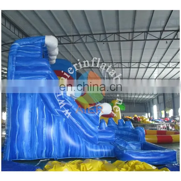 2017 Aier New Design Interactive Children Party Game Colorful Inflatable Slide photo-2