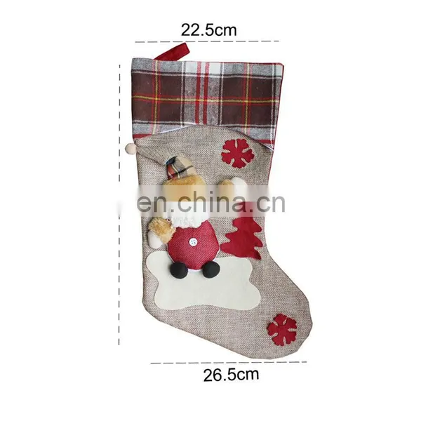 Non-woven Christmas Gift Decoration Snowflake Christmas Stocking photo-4
