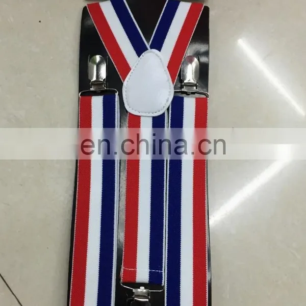 American Flag Suspender Red White Blue Braces Wholesale photo-5