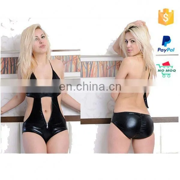 Top Quality Wet Look Open Crotch Pvc Catsuit photo-5