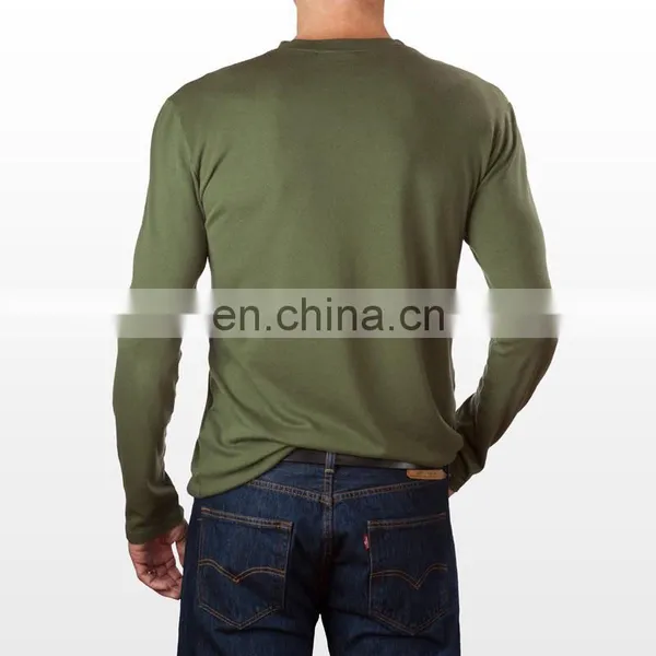 Bamboo/rayon/viscose Blend Long Sleeves Men's T-shirt photo-2