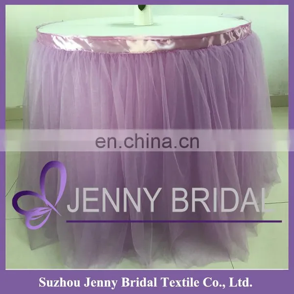TC091#25 Hawaiian Table Skirt Images Decorative Table Skirts Puffy Tulle Skirt photo-3
