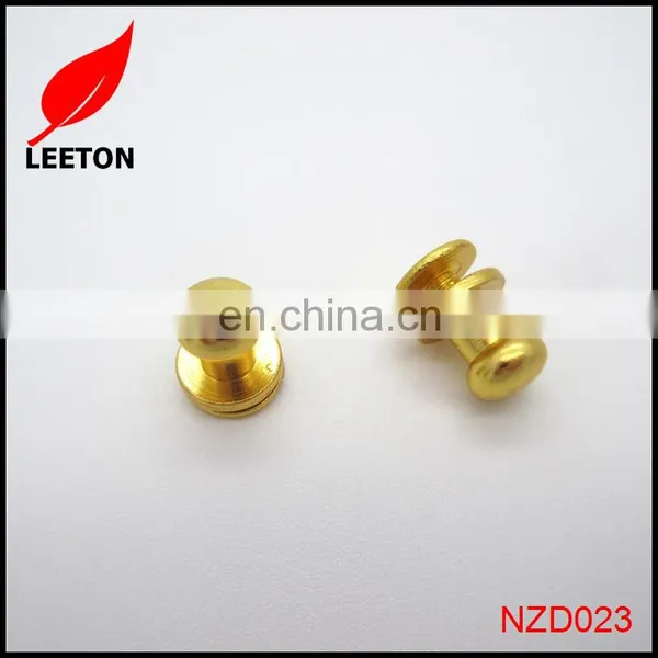 Factory Supply Gold Brass Screw Button Studs for Leather photo-6