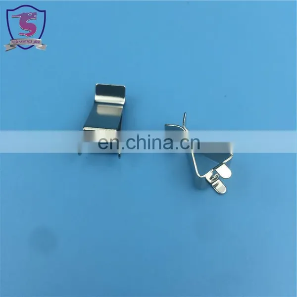 China Custom Nickle Plated Metal Automotive Electrical Clips Car Battery Connector photo-2