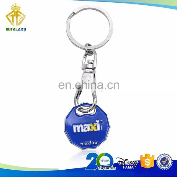 Factory Price Custom Trolly Coin Keychain With Soft Enamel Color photo-3