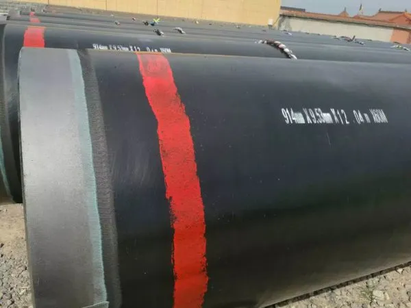 Anticorrosive Insulation Pipe For Industrial Materials Liquid Transport Black Paint Coating