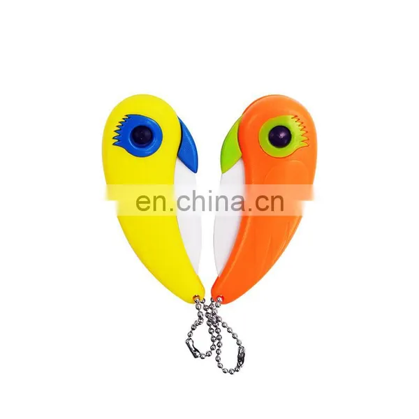 Wholesale Bird Shaped Creative Kitchen Gadgets Bird Kitchen Ceramic Knife Food Fruit Vegetable Gadgets photo-2