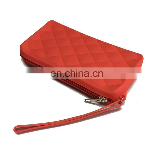 Fashion Clutch Candy Jelly Girls Purse Wallets Rectangle Women Wristlet Silicone Bags photo-6