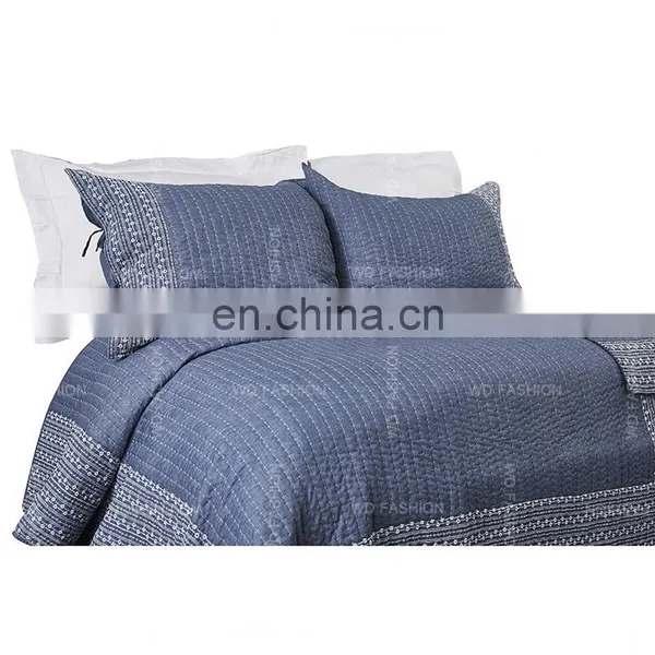 Manufacturer 100% Polyester Patchwork Quilt Bedspread Bedding Set photo-3