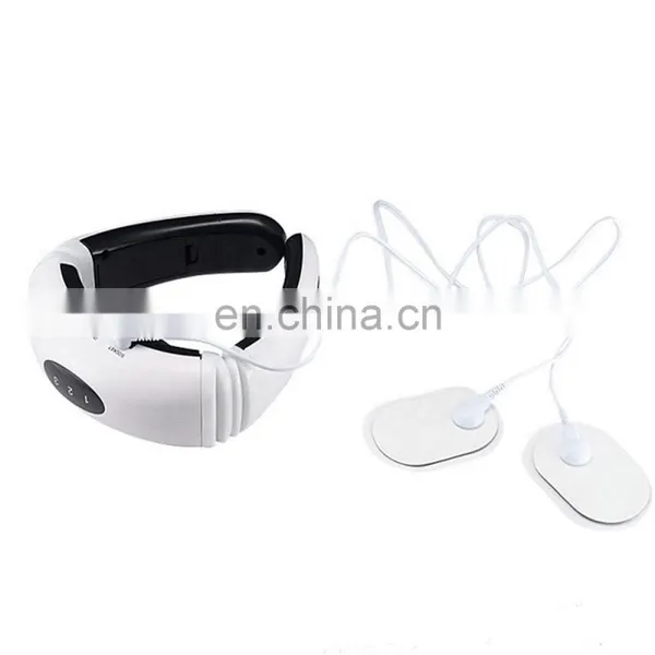 Electric U Shape Back Neck Shoulder Electrical Pulse Shock Body Massager Remote Control With Heat Portable EMS Neck Massager photo-5