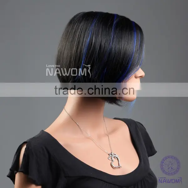 W3050 Unprocessed Wholesale 5a Grade Raw Natural Short Human Hair Wigs for Young Women photo-5