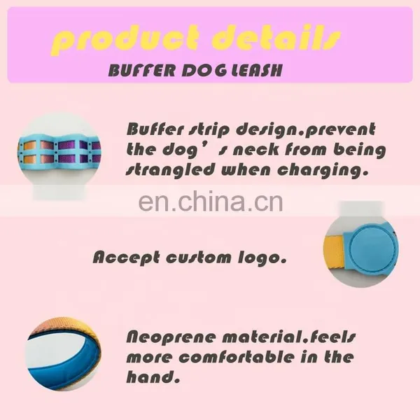 Wholesale Absorb Shock Customized Pattern Cushioned Safe and High-quality Dog Leash photo-5