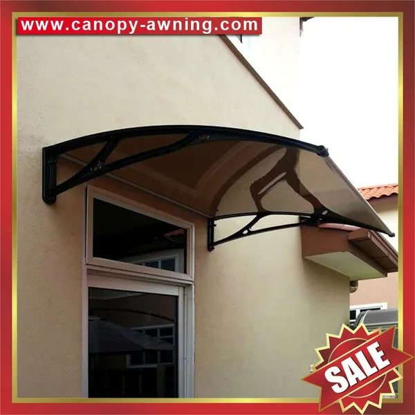Window Door pc Polycarbonate Diy Awning Canopy Canopies With Cast Aluminum Arm Bracket Support photo-3