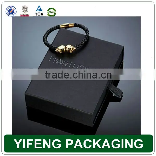 Custom Belt Black Cardboard Sliding Gift Box Wallet Boxes photo-2