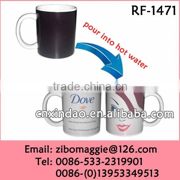 11oz Straight X'mas Designed Ceramic Magic Mug for Colorful Coffee Mug photo-5