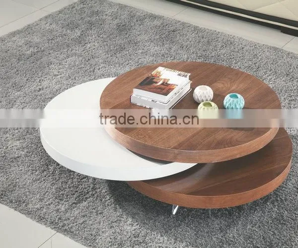 Fancy Durable Expandable Round Coffee Table For Sale photo-5