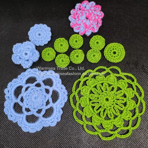 Handcraft Garment Accessories Handmade Cotton Appliques photo-3