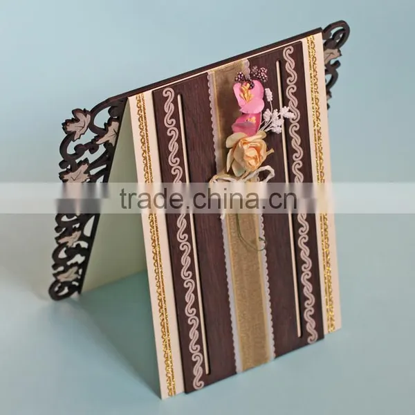 High Quality Fancy Luxury Laser Engrave Wedding Invitation Cards photo-3