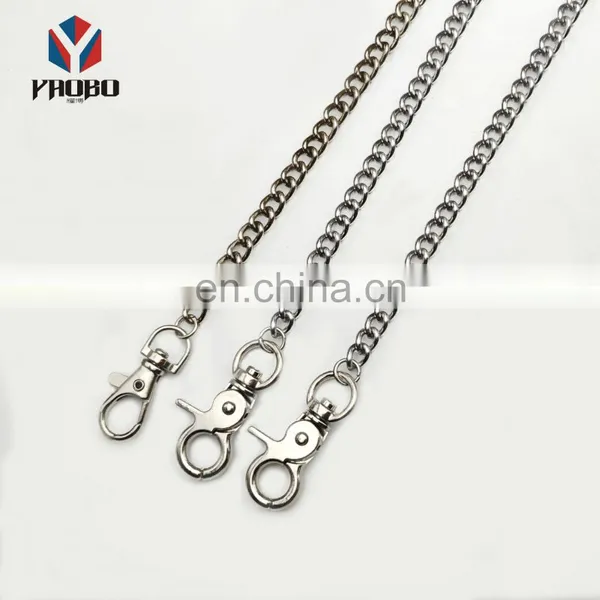 Professional China Manufacturer Metal Pocket Wallet Chain Trigger Snap Key Ring Keychain photo-4