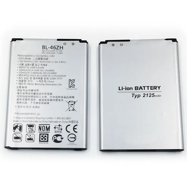 2125mAh BL-46ZH Rechargeable Batteries For LG K7 K8 K332 K350N K371 K373 K8V K89 LS675 LS675 M1 MS330 US375 X210 BL46ZH photo-3